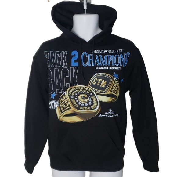 Chinatown Market NWT Y2K 90's Wrestling Streetwear Punk Back 2 Hoodie - Men's - Picture 1 of 6